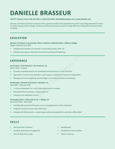 ATS stylish accounting resume_3